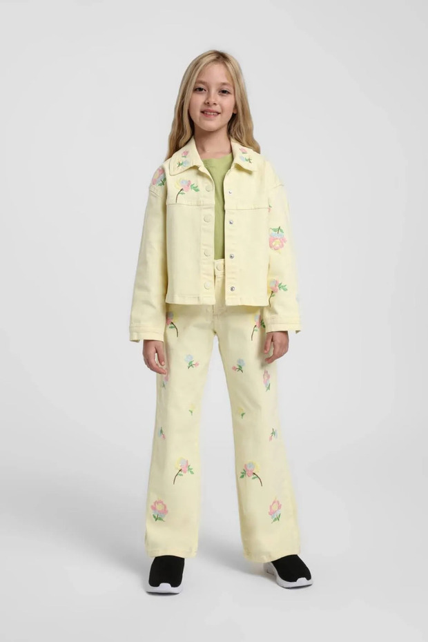 5-14 Years Aloura Rose Girls' Set-Lemon