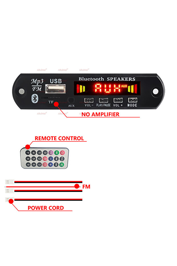 لا يوجد مكبر صوت DC12V مشغل MP3 بدون استخدام اليدين لوحة فك تشفير 7 فولت 12 فولت بلوتوث 5.0 لا يوجد مكبر صوت راديو FM للسيارة
