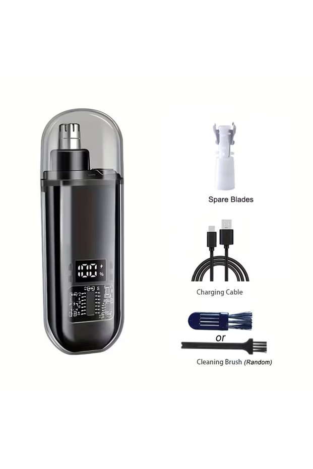 Heinast black- hair blade 2 In 1 Electric Portable Ear And Nose Hair Trimmer Clipper 2024 Profession
