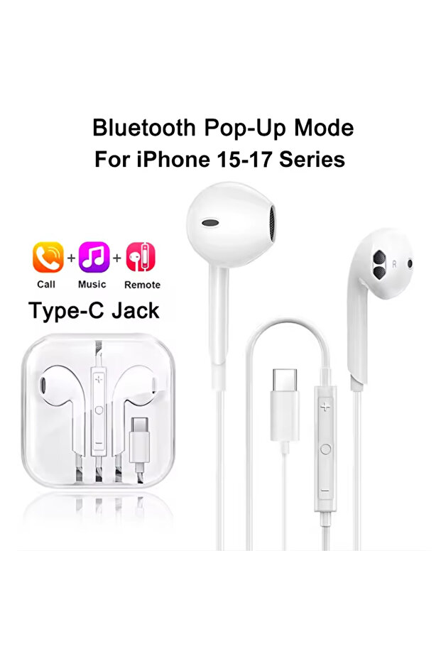 15-17 Serie In Ear For Apple Headphones For iPhone 17 16 15 14 13 12 11 Pro Max iPad Air Laptops Tab