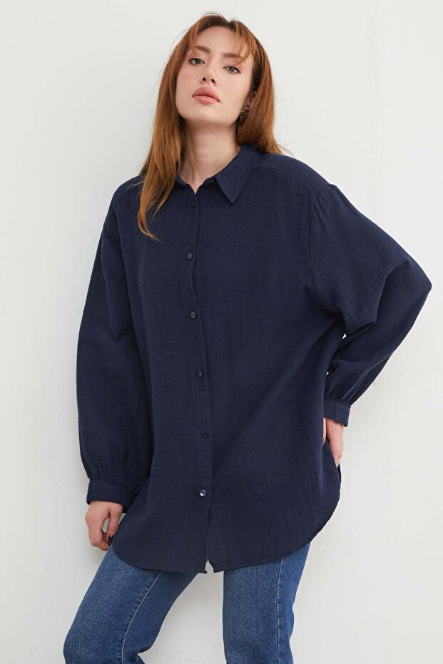 Basic Oversize Shirt - 6