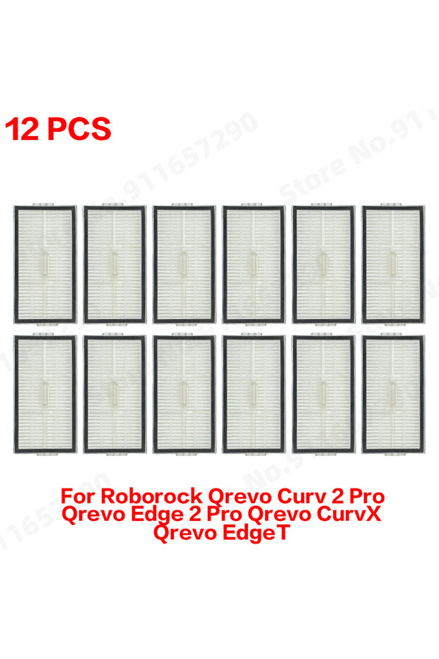 roborock 12 Pcs For Roborock Qrevo Curv 2 Pro Qrevo Edge 2 Pro Qrevo CurvX Qrevo EdgeT Main Side Bru