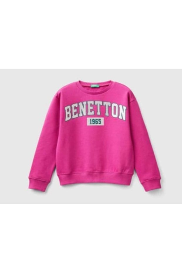 Girl's glitter print sweatshirt gkb1010
