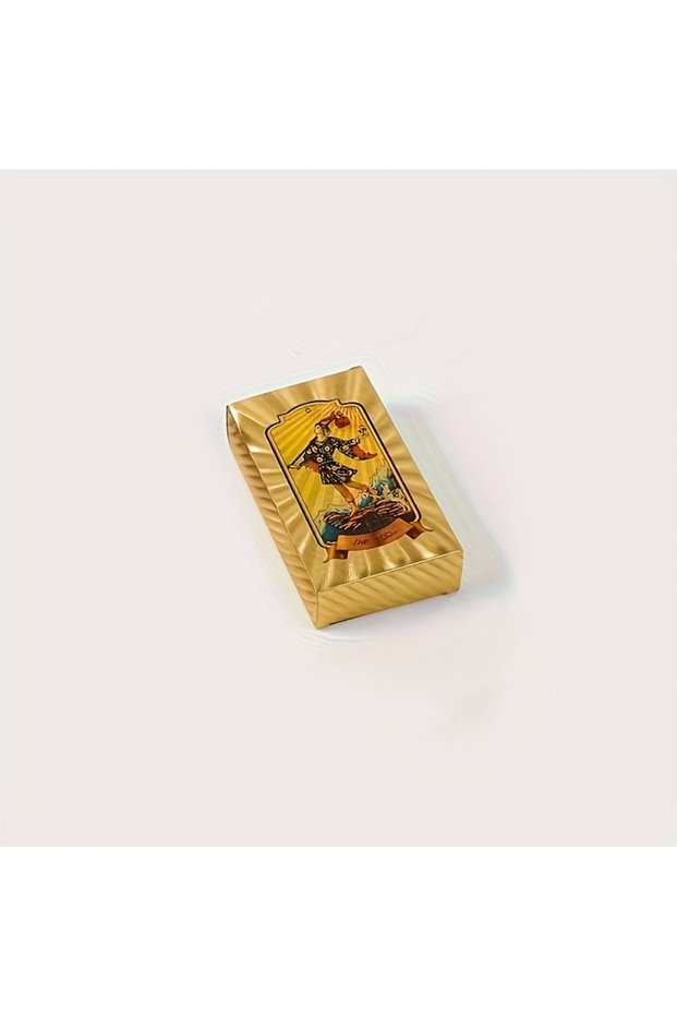1pc [Golden Foil Tarot Cards] 1Pc Golden Foil Tarot Cards - Hot Stamping Color Printing Waterproof P