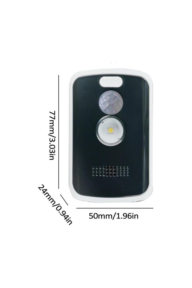 Black portable Camp Safe Perimeter Alarm 125Db High-Volume Trip Alarm With Motion Sensor Security Wi