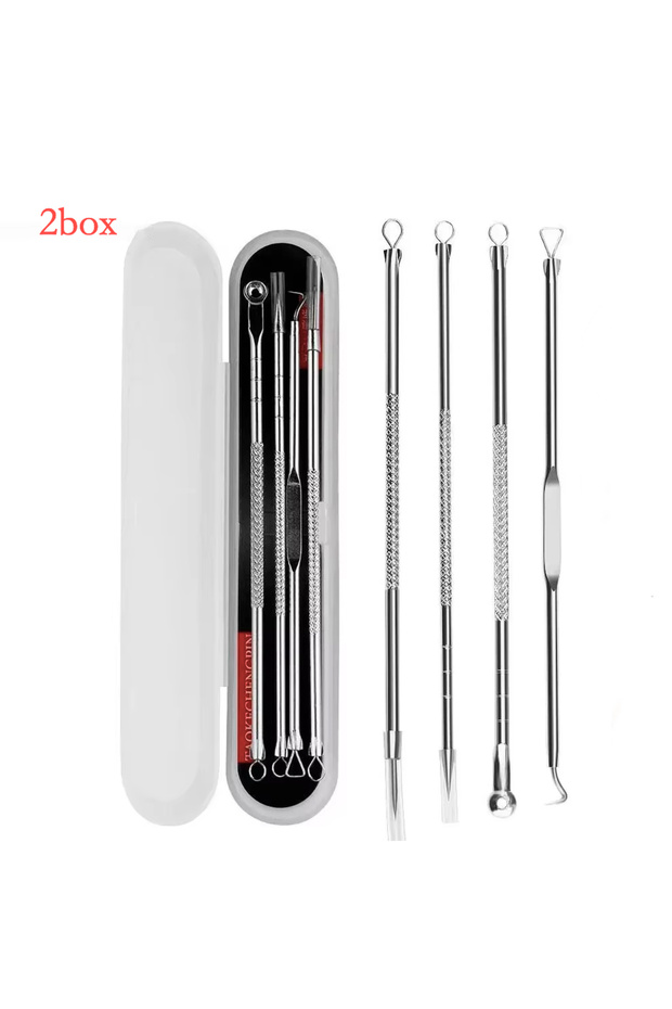 2box Multifunctional Blackhead Removal Kit Including Acne Needle Facial Pore Cleanser Dark Spot Clea