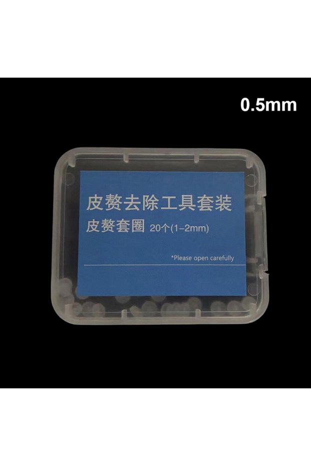 0.5mm NEW SALE 20pcs Flesh Nevus Removal Bands Non-Toxic Mole Removal Bands Kit Wart Treat Tool ...