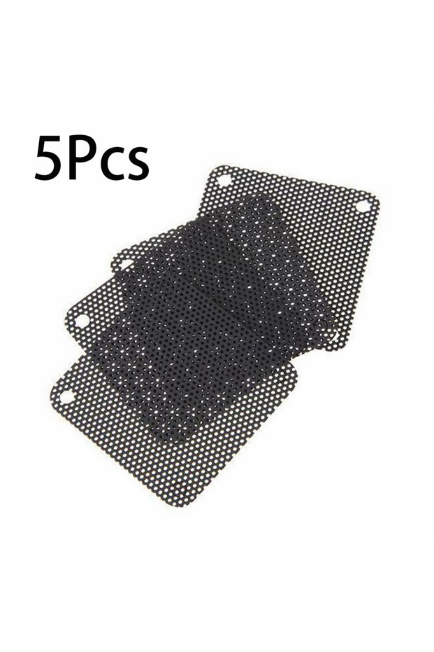 5Pcs 40mm PVC Fan Dust Filter PC Dustproof Case Cuttable Computer Mesh Cover Guard For Home Computer