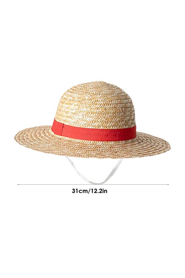 31cm 31cm/35CM Anime Straw Hat Festivals Party Cosplay Props Sun Protection Hat Parent-child Summer