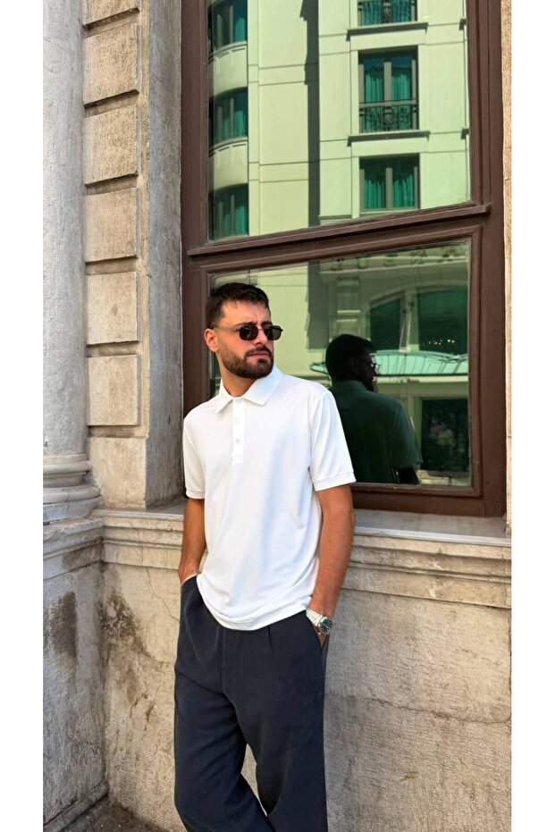 Men's Modal Polo Collar T-Shirt 100% Cotton Comfortable