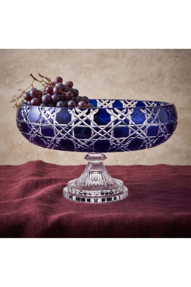 Cutting Decor Handcrafted Tableware Bowl, Glass Crystal Decor Bowl