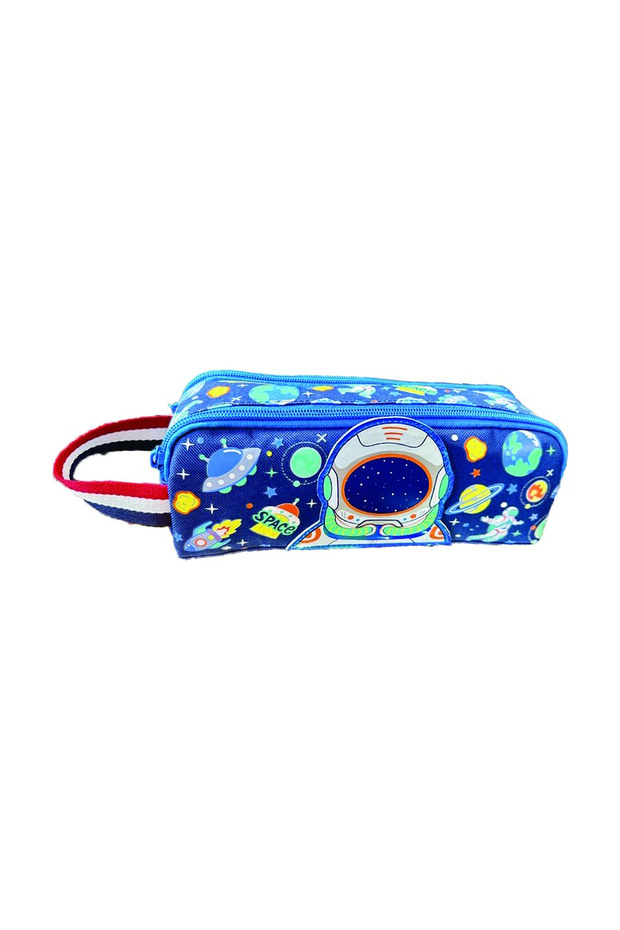 Space Double-Eyed Pencil Case