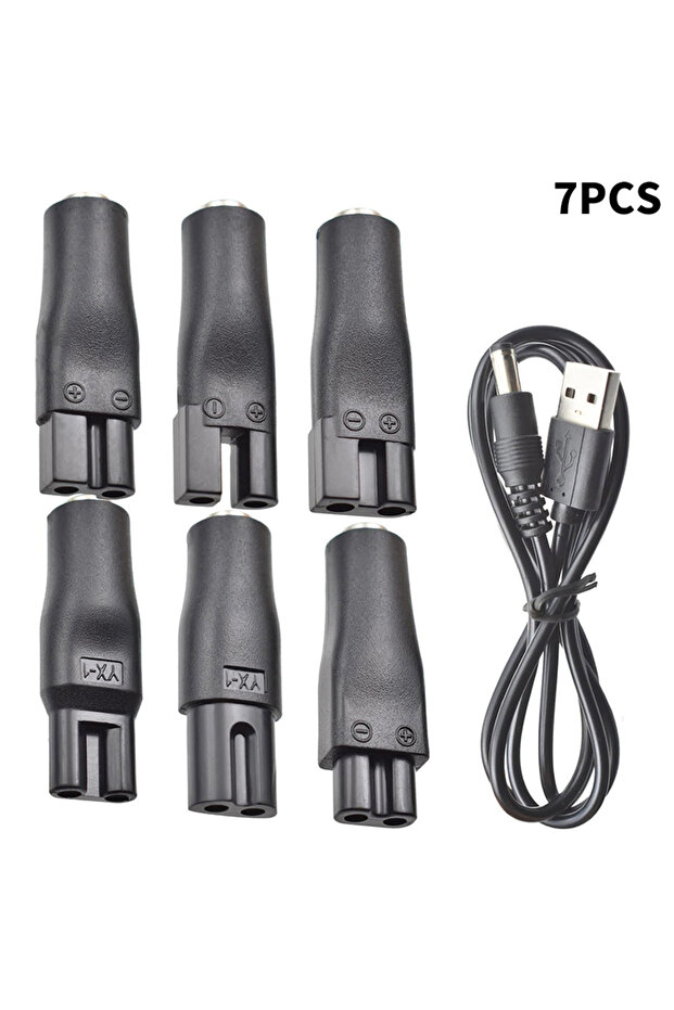 A2 6/7/8PCS Power Cord 5V Universal Replacement Charger USB Adapter for All Kinds Hair Clippers Bear