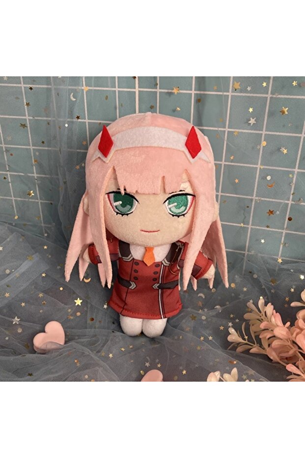 20cm CRIMSON 20cm Game DARLING In The FRANXX Plush Doll Toy Anime Zero Two 02 Cute Soft Stuffed Pill