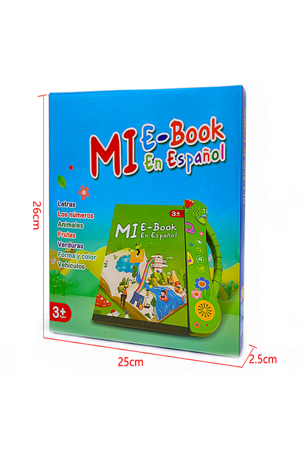 Orange 2-in-1 Spanish English Sound Board Book Interactive Talking Book Early Educational Reading To