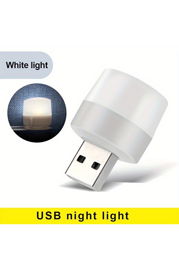 مصباح USB أبيض 5 فولت 1 وات مصباح LED USB لحماية العين مصباح قراءة للكمبيوتر مصباح طاقة محمول