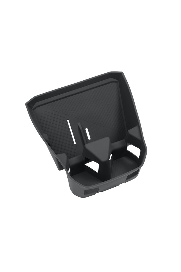 black 1pc LUCKEASY for BMW X3 2025 Water Cup Holder Storage Tray With Non-slip Mat Central Console P