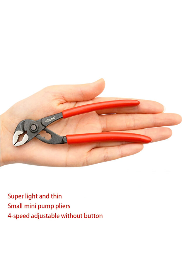5 inch Ultra-Thin 5/6 Inch Multifunctional Mini Pump Clamp Small Pipe Pliers Crescent Wrench No Butt