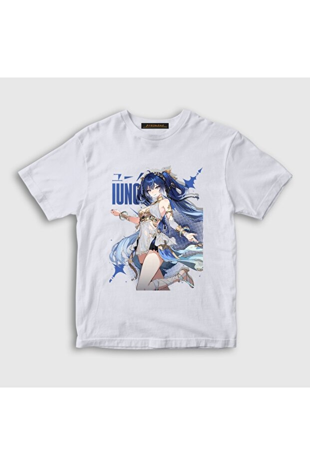 Unisex Kids White Iuno Wuthering Waves T-Shirt 617464Tt