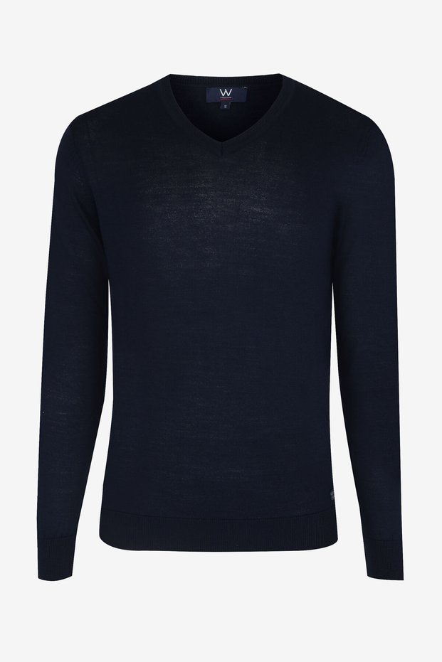 LACİVERT BASIC V YAKA TRİKO