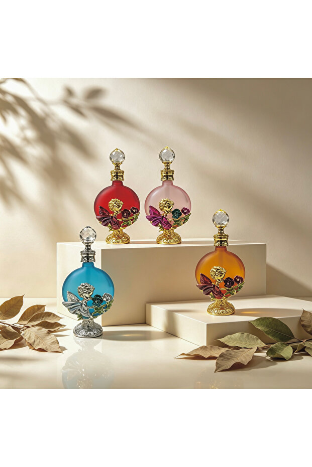 4pcs Crystal Perfume Essential Oil Bottle 30ml D9341