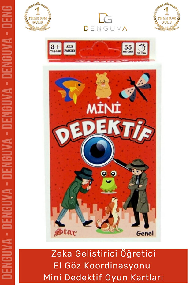 # Game Card Intelligence Developer Speed Focus Visual Perception 55-Card Mini Detective General Game Card