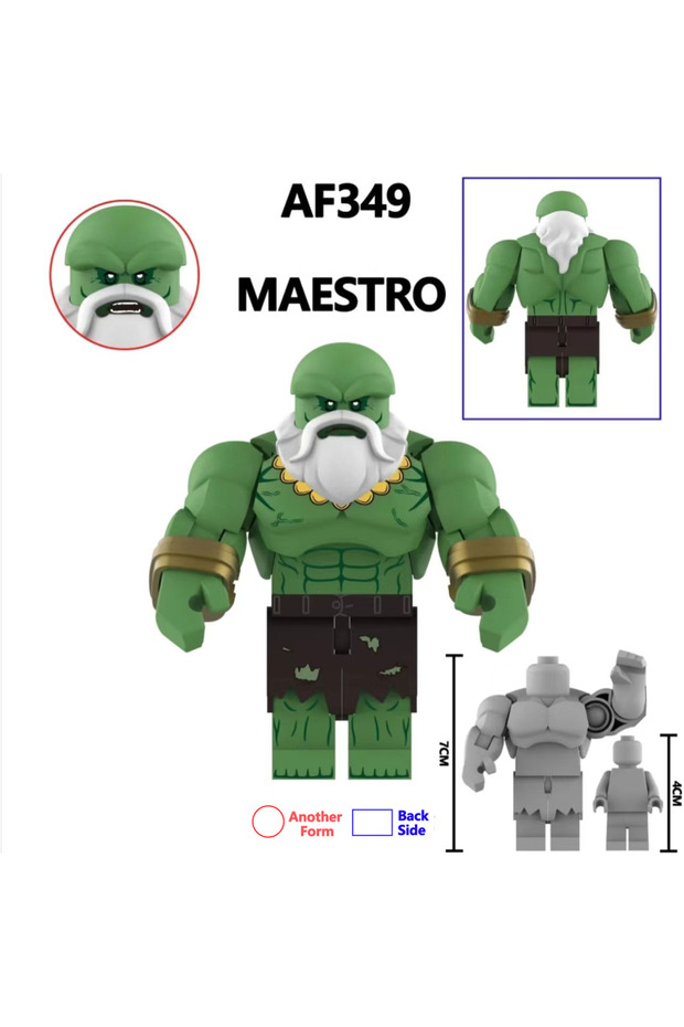 AF349 2025 New AF345 Hot Movie Hulk Hero Character Building Blocks Toy Classic action figure bricks