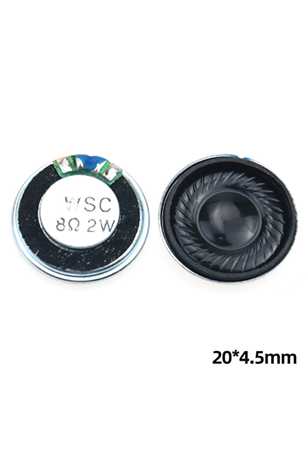 20x4.5mm 2PCS Ultra-Thin Mini Speaker 8 Ohms 2 Watt 8R 2W Diameter20mm 40mm 50mm 66mm 77mm Louds