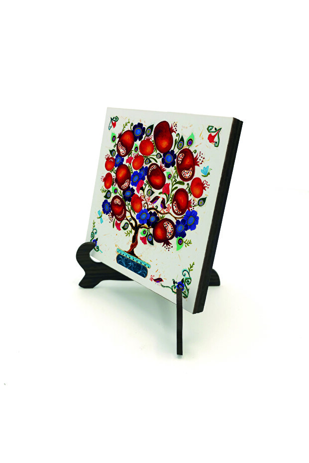 سطح طاولة MDF مطبوع عليه شجرة الرمان 10x10 KRG-147