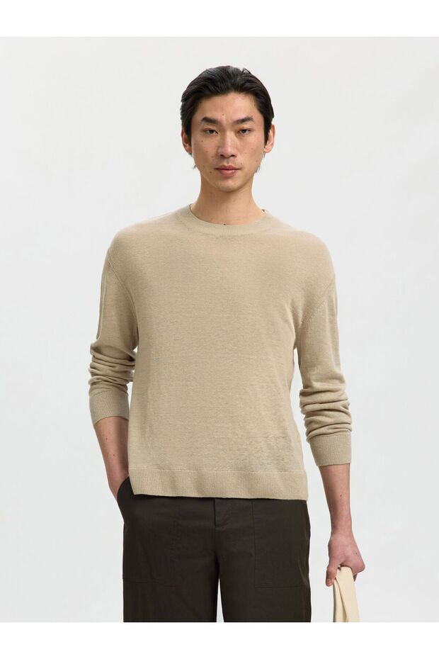Langarmhemd Relaxed Fit Leinen