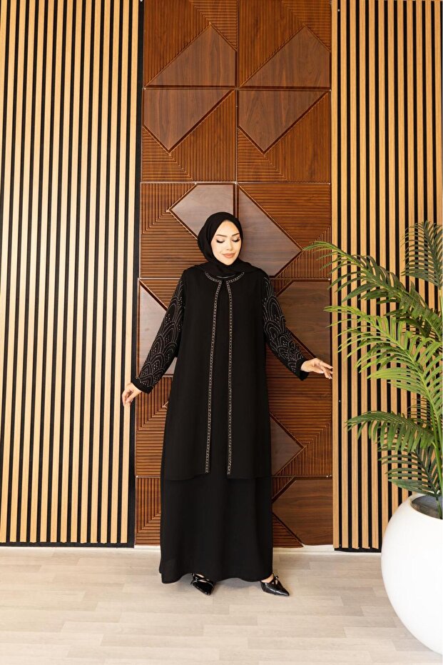 Plus Size Slves Stone Mother's Dress