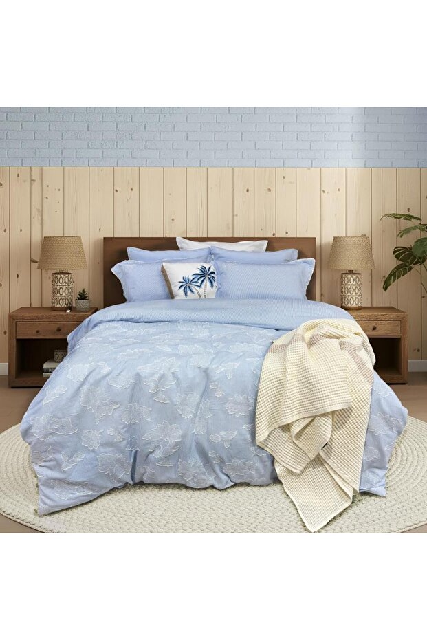 Mood Comfort Azura Single Duvet Cover Set, Blue