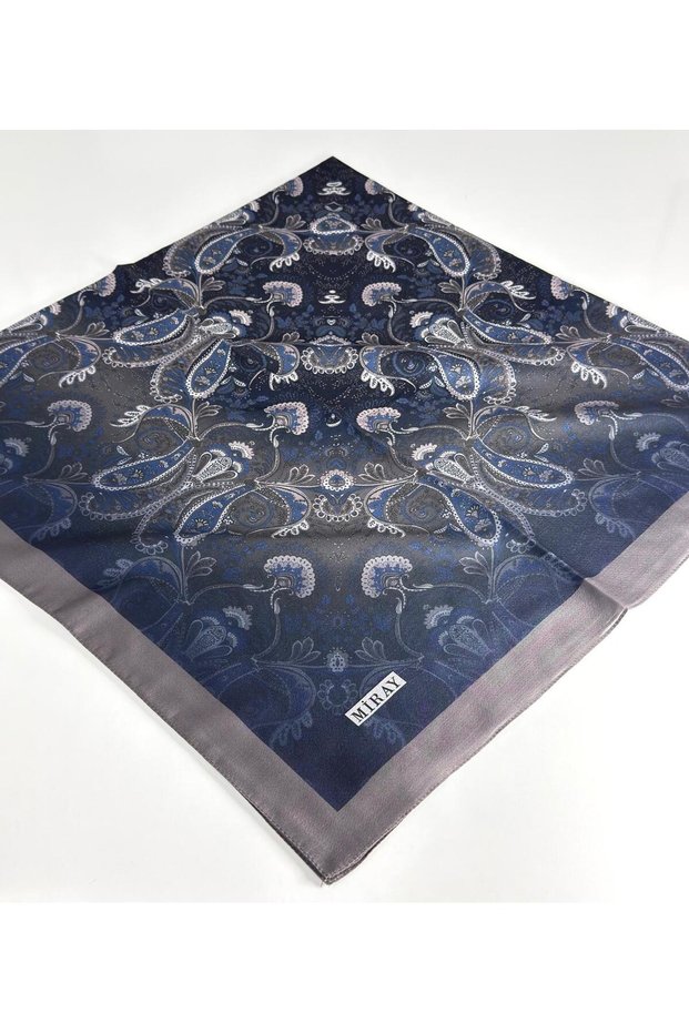 Nevada Large Size Organic Cotton Scarf - 120 X 120 - 06453
