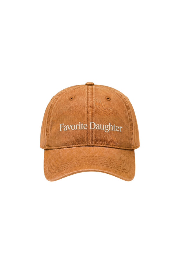 ''Favorite Daughter'' Embroidered Washed Hat /''Gözde/Loved Daughter'' Embroidered Washed Baseball Cap