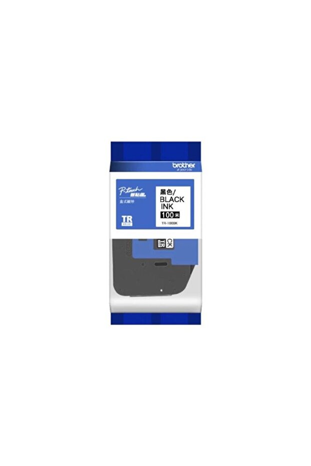 Genuine TR‑100BK Black Ribbon Cartridge – 12mm x 100m for PT‑E800T & PT‑E850TKW