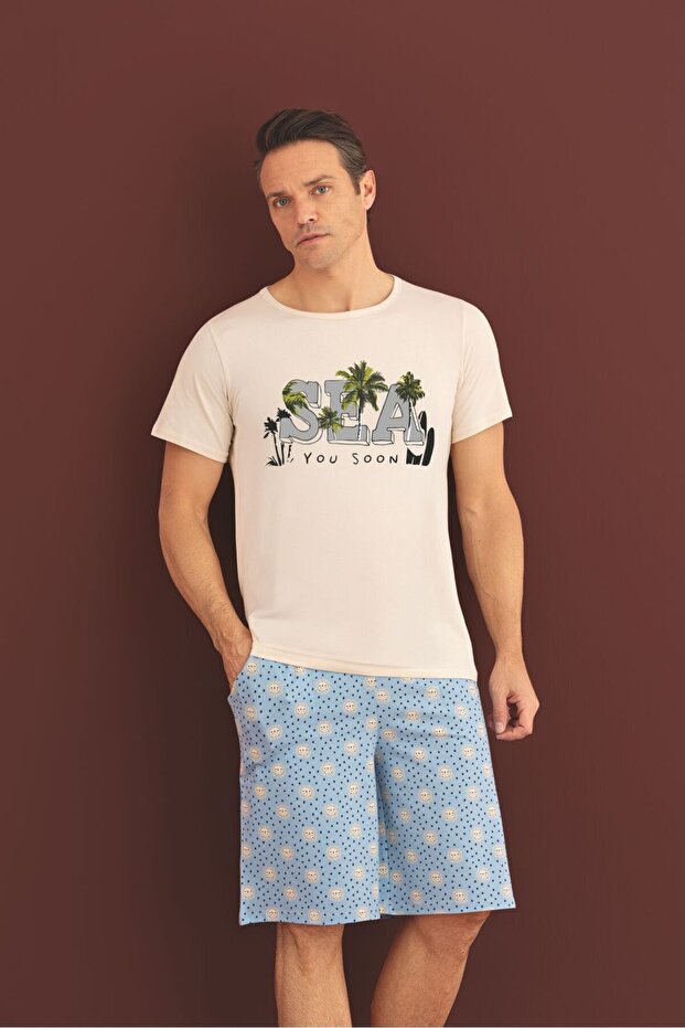100% Cotton Pajama Set Shorts