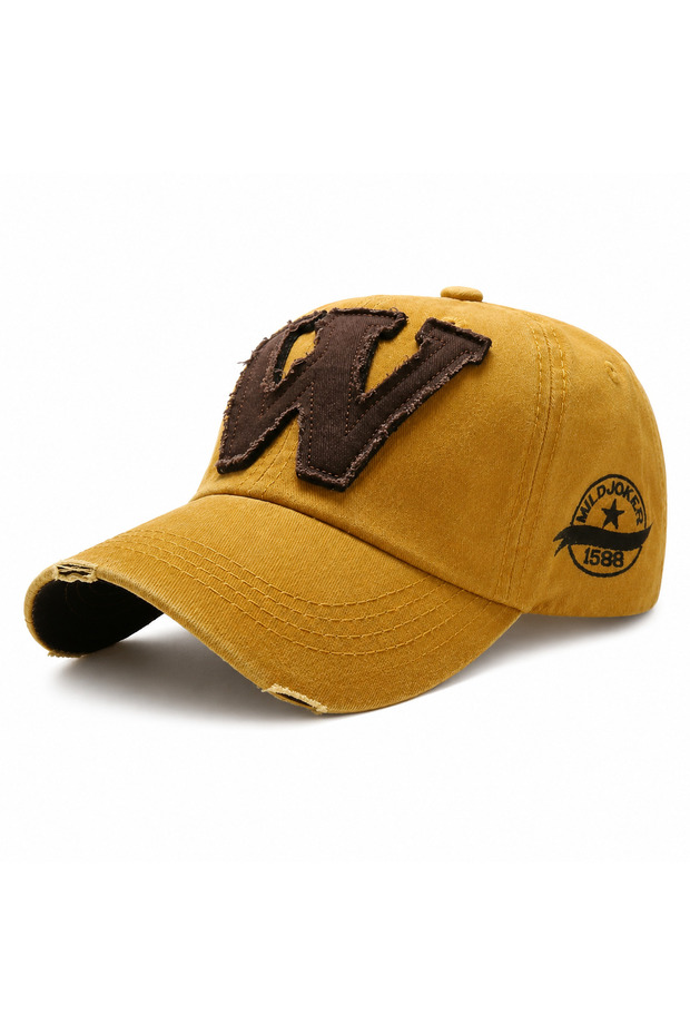 Antique Washed Hat with W Logo Unisex