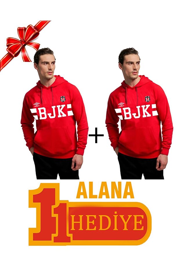 Licensed Red Hooded Sweatshirt Buy 1 Get 1 Gift