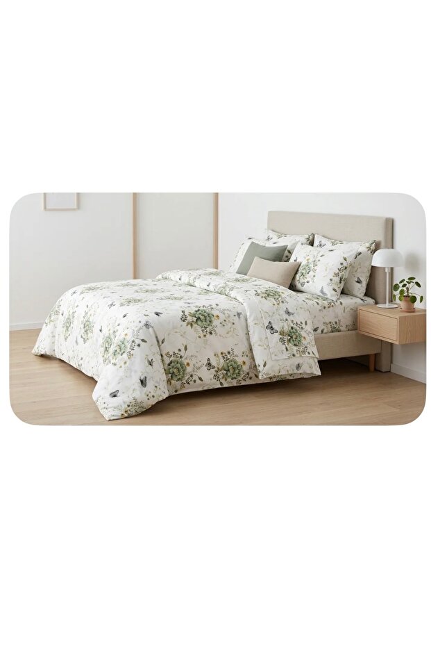 Double Size Elastic Sheet (Own Pattern) Bedding Set - 2