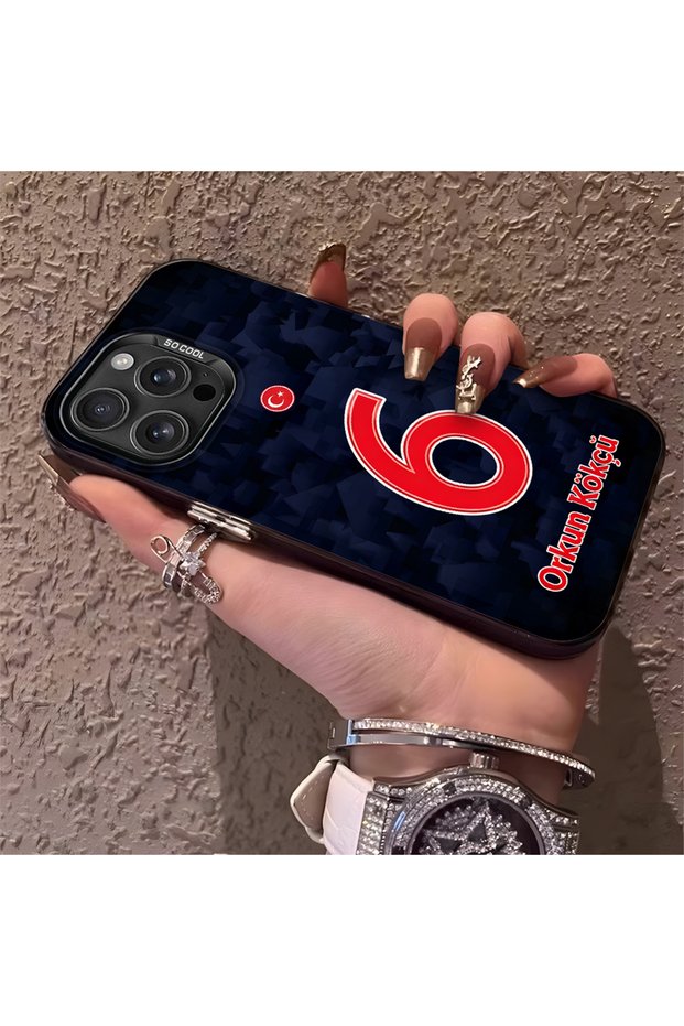 Silicone Edge Hard Back Phone Case Compatible with iPhone 16 Pro Orkun Kökçü
