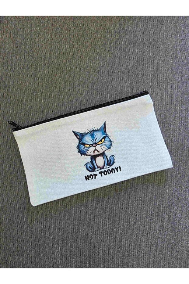Grumpy Cat “Not Today” Handmade Canvas Pouch