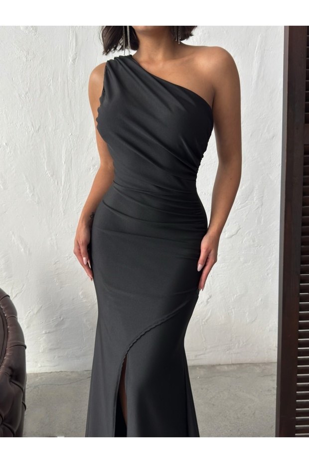 Rochie lungă elegantă din lycra - 1