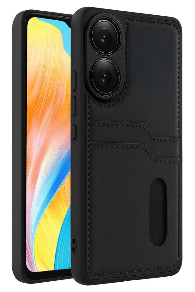 Ilkeshop New A38 Sara Leather Case with Business Card Holder (144510) - Black