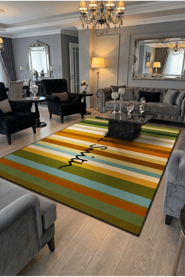 Sdt Traditional Patterned Modern Woven Base Decorative Carpet Sdt1217