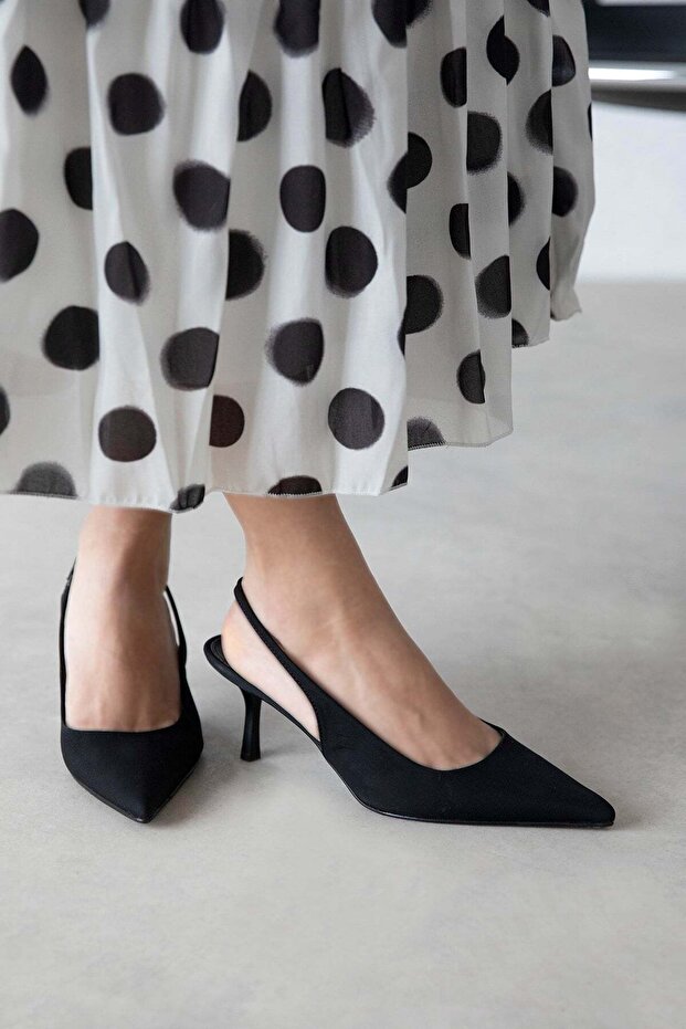 Raye Women's Heeled Fabric Shoes Black