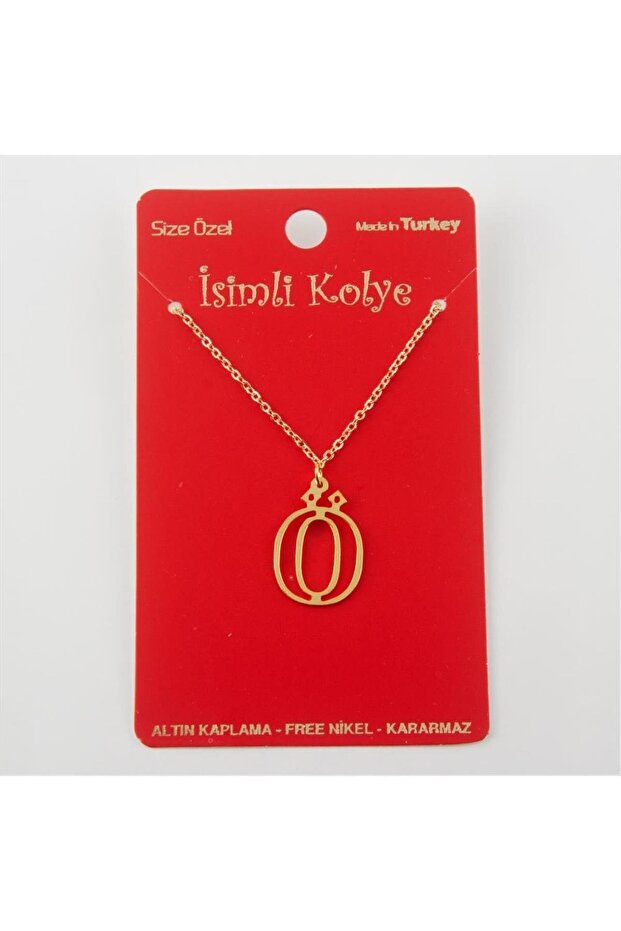 ILKESHOP قلادة من النحاس الأصفر (05713) مع حرف-أو