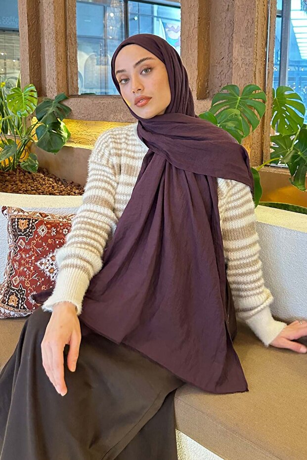 Organic Premium Shawl Dark Purple