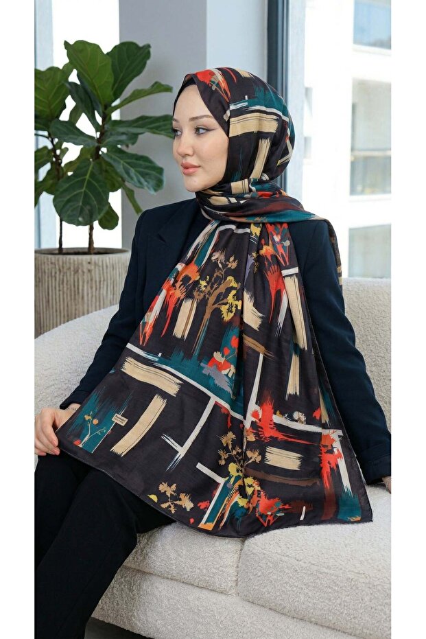 Desenli Soft Şal - 057