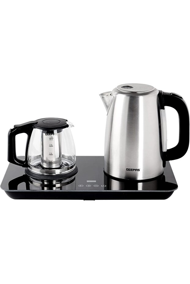 2 In 1 Digital Tea Maker - Stainless Steel Filter | Temperature Adjusting, Boil-Dry Protection | 400W & 1800W