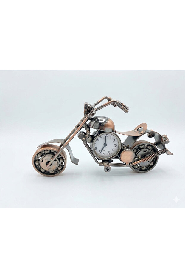 Saatli Metal Dekoratif Motor
